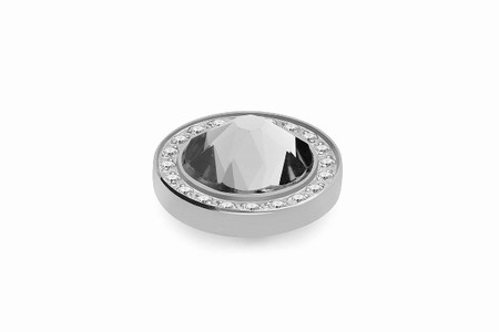 Qudo Silver Topper Canino Deluxe 10.5mm - Crystal